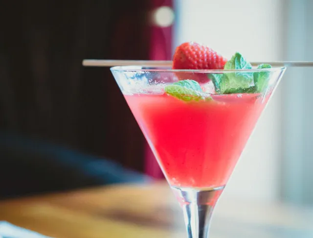 Pink cocktail