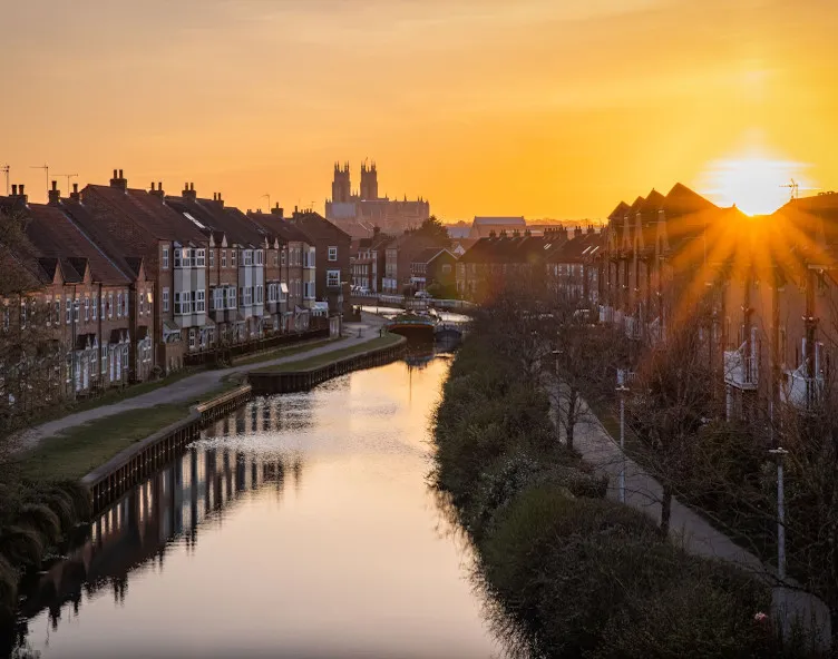 Beverley at sunset