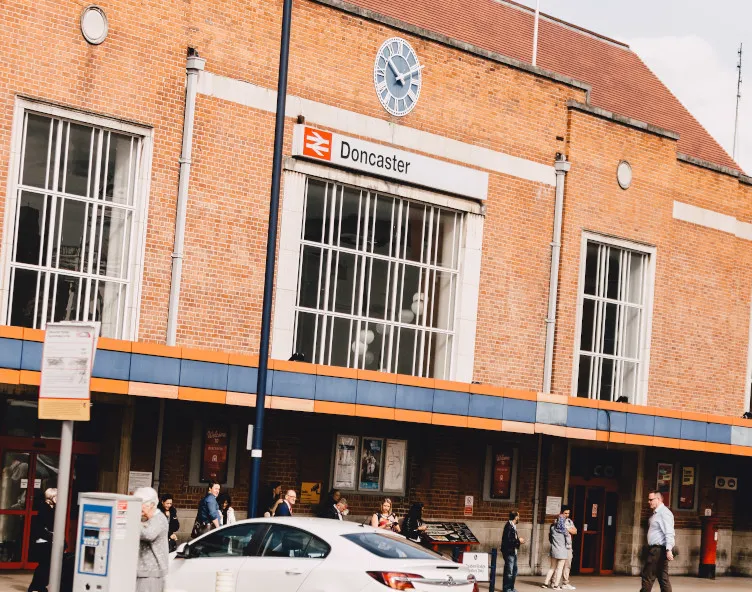 Doncaster train station entrance