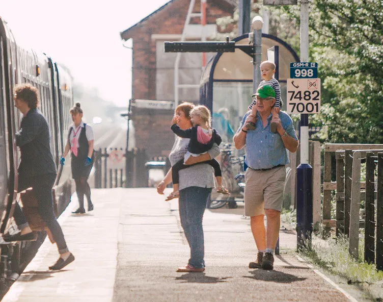 Howden station platform
