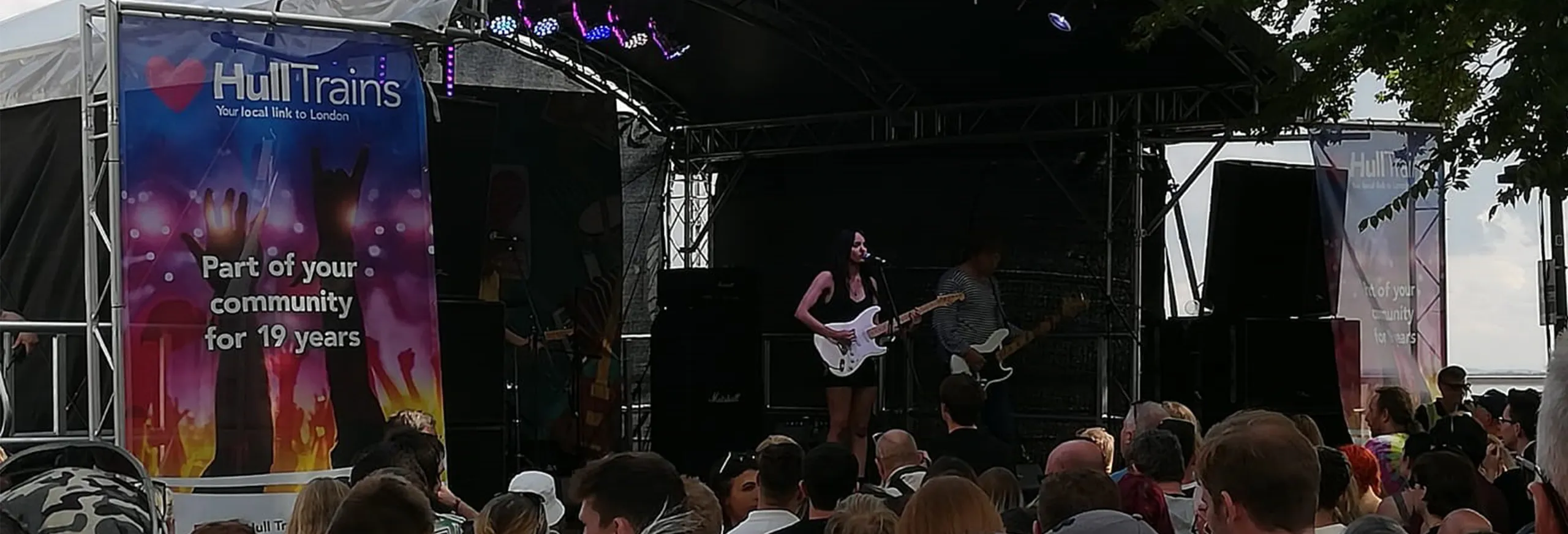 Hull Trains sponsored the Dead Bod stage at Humber Street Sesh