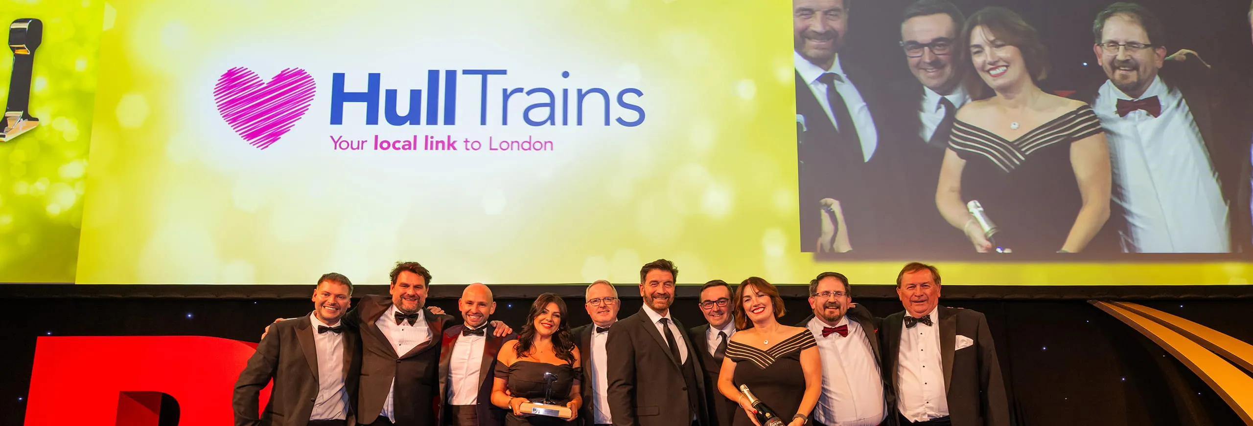 Hull Trains colleagues at the National Rail Awards 2024