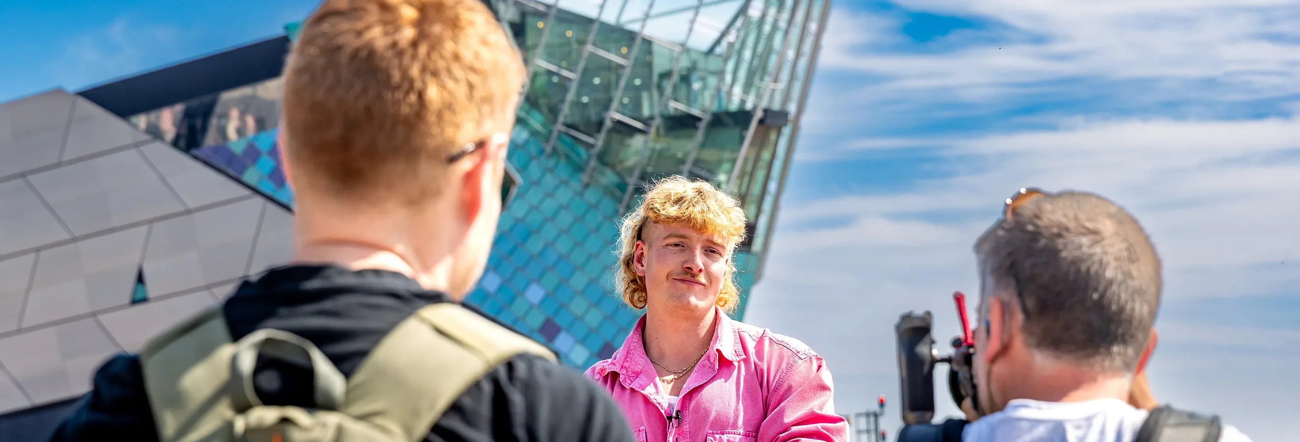 Jack Marriner Brown filming the new Hull Trains marketing campaign for summer