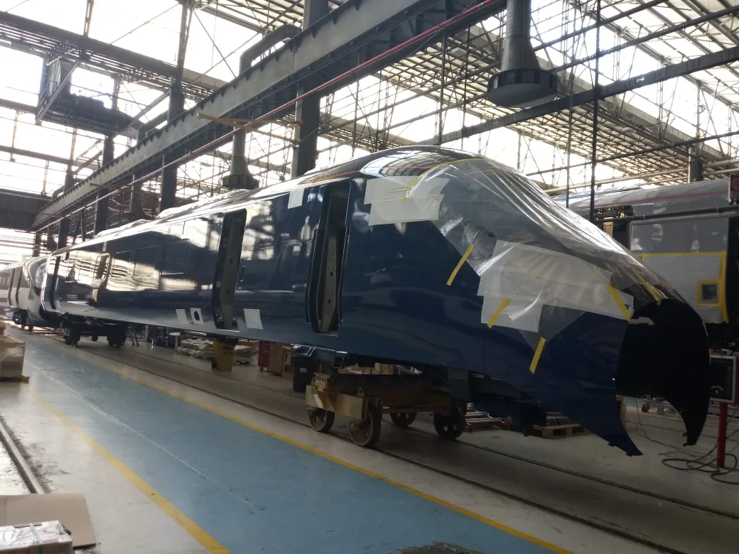 Hull Trains' new trains in Pistoia, Italy